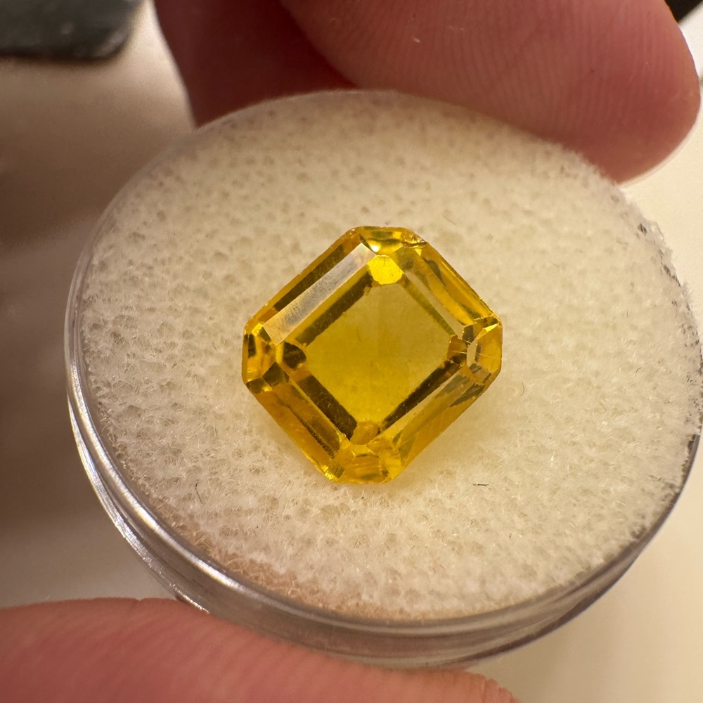 Rare 6.90CTW genuine custom cut tourmaline loose gemstone in gem jar - Picture 8 of 15